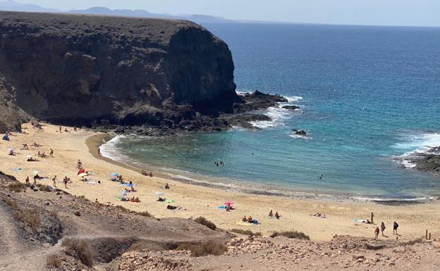 Playa de Papagayo, en Lanzarote. 