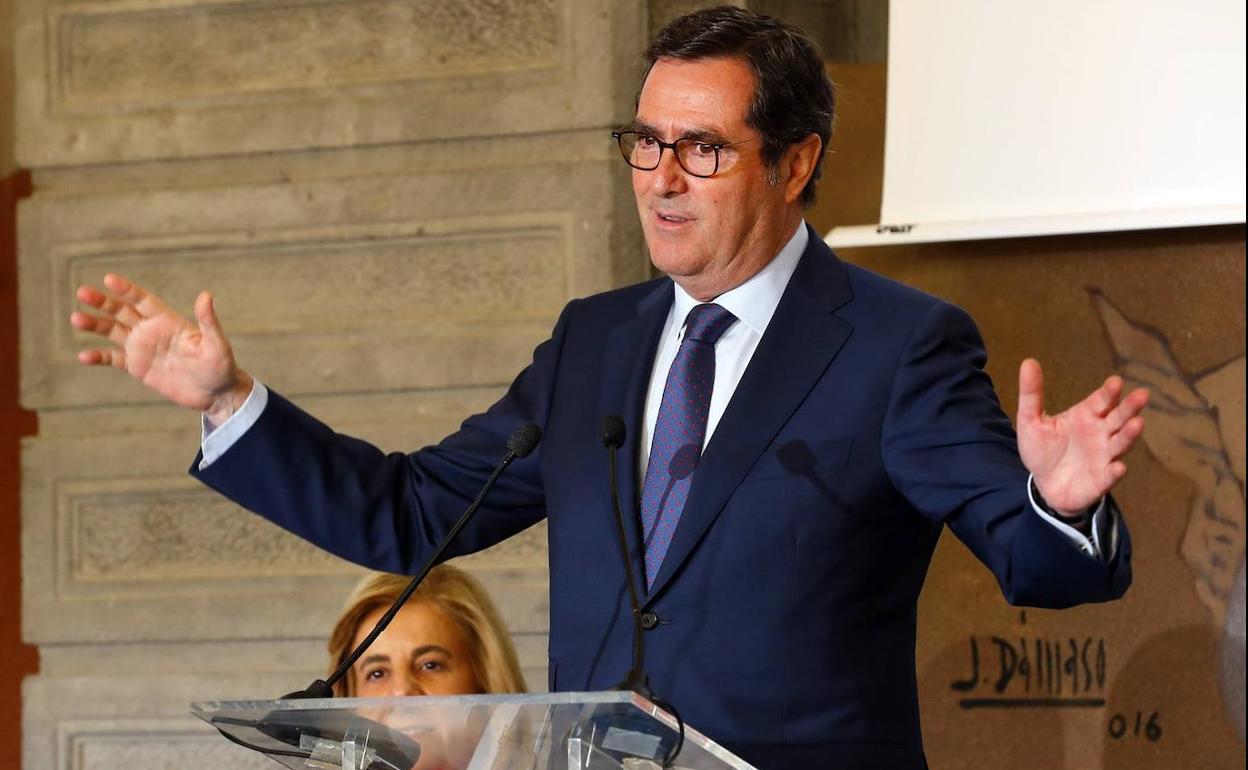 El presidente de la CEOE, Antonio Garamendi.