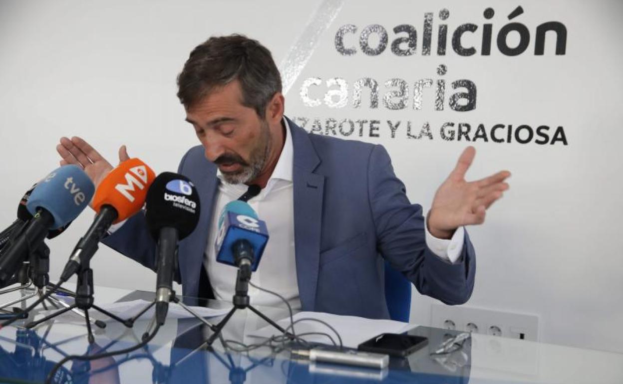 Pedro San Ginés en rueda de prensa. 