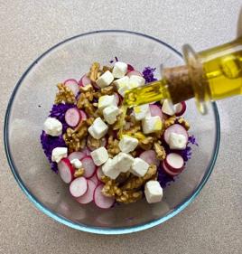 Imagen secundaria 1 - Preparación de la ensalada de col lombarda