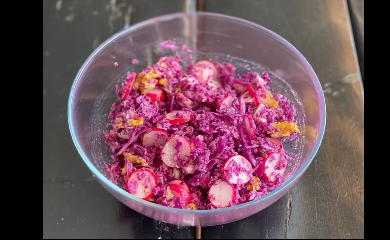 Ensalada de col lombarda