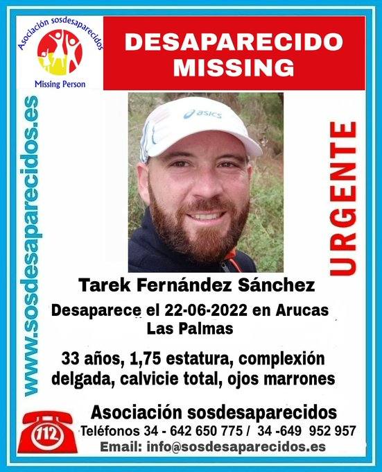 Buscan a Tarek Fernández Sánchez en Arucas