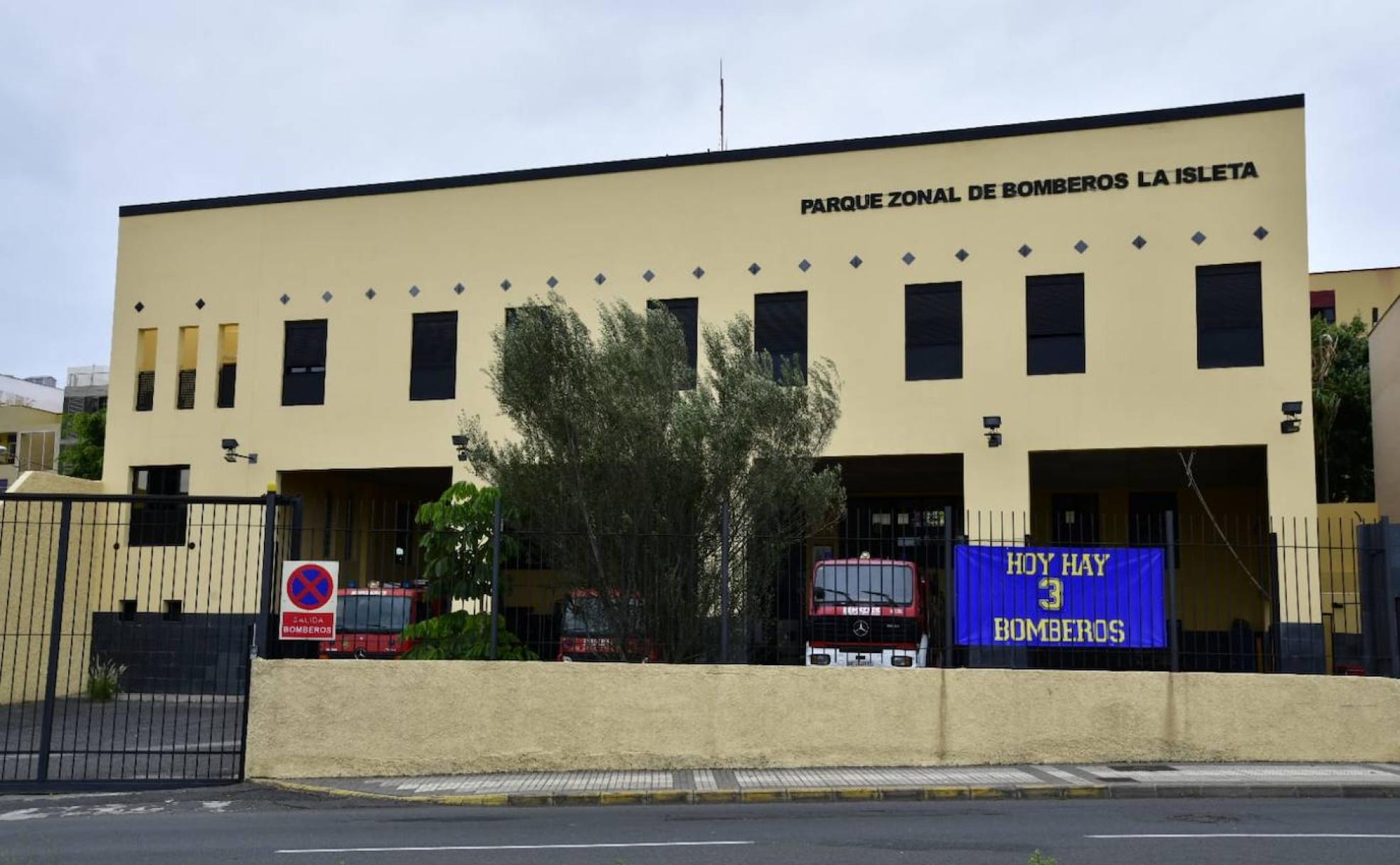 Cartel que fue colocado en el parque zonal de La Isleta. 