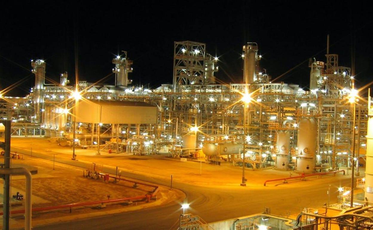 Planta de procesamiento de gas de Tiguentourine, en In Amenas (Argelia). 