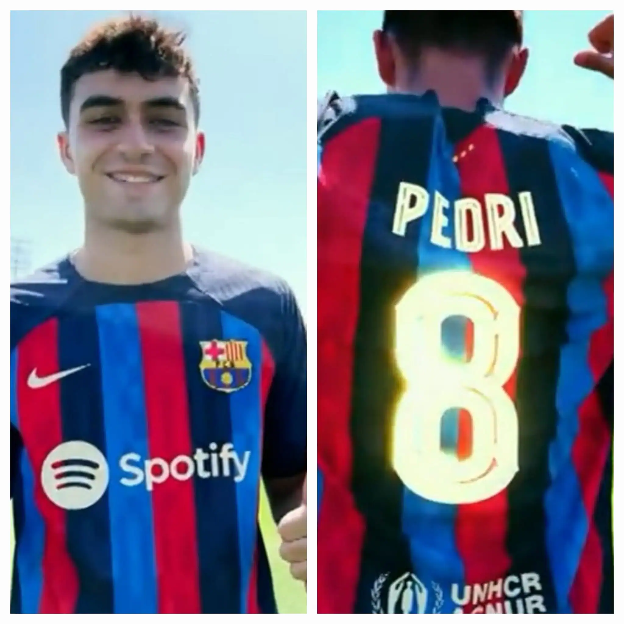 Pedri coge el dorsal 8 de Iniesta en el FC Barcelona
