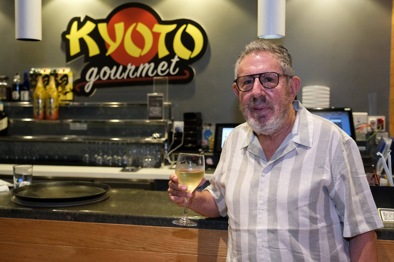 Arturo Gómez, en Kyoto Gourmet en El Corte Inglés, uno de sus lugares gastronómicos favoritos. 