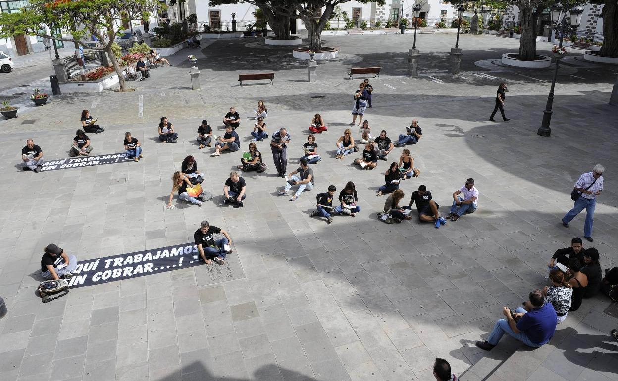 Foto de archivo de una protesta de Gestel en 2013. 