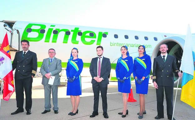 El Aeropuerto de Valladolid recibe el primer vuelo de Binter.