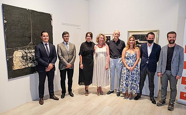 Un momento de la inauguración de la muestra. 