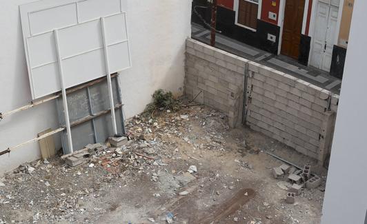 Aspecto del espacio tras la actuación. 