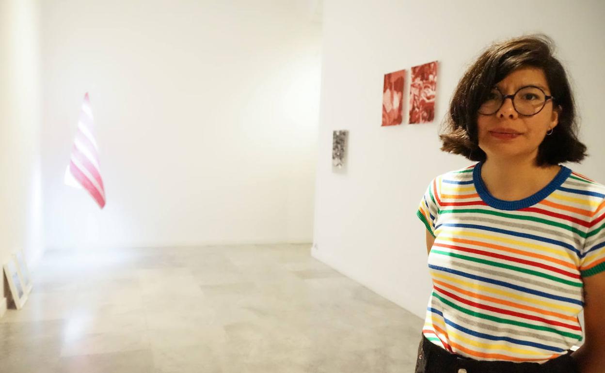 La artista Gin Ro, este jueves, en La Regenta. 