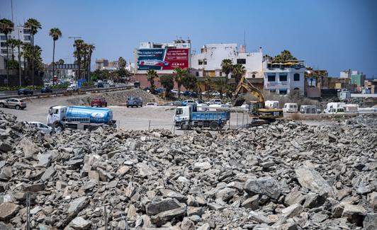 Trabajos en la zona. 