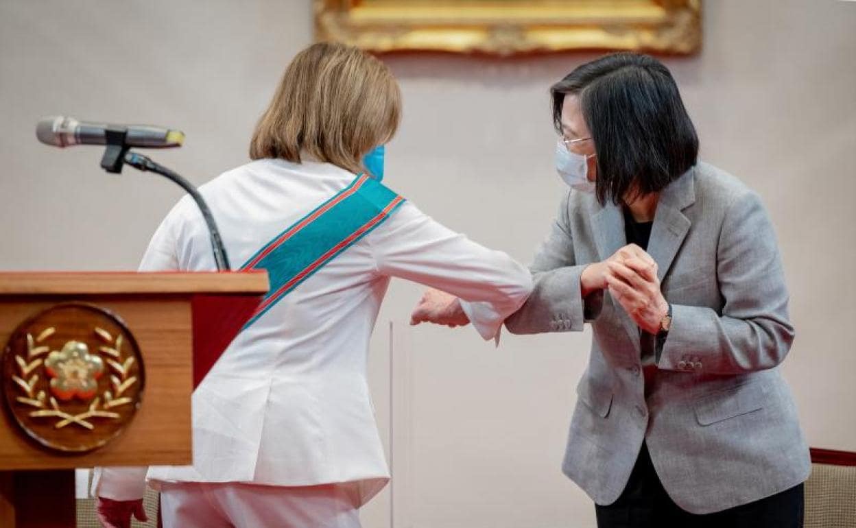 Pelosi se ha reunido con la presidenta de Taiwán, Tsai Ing-wen