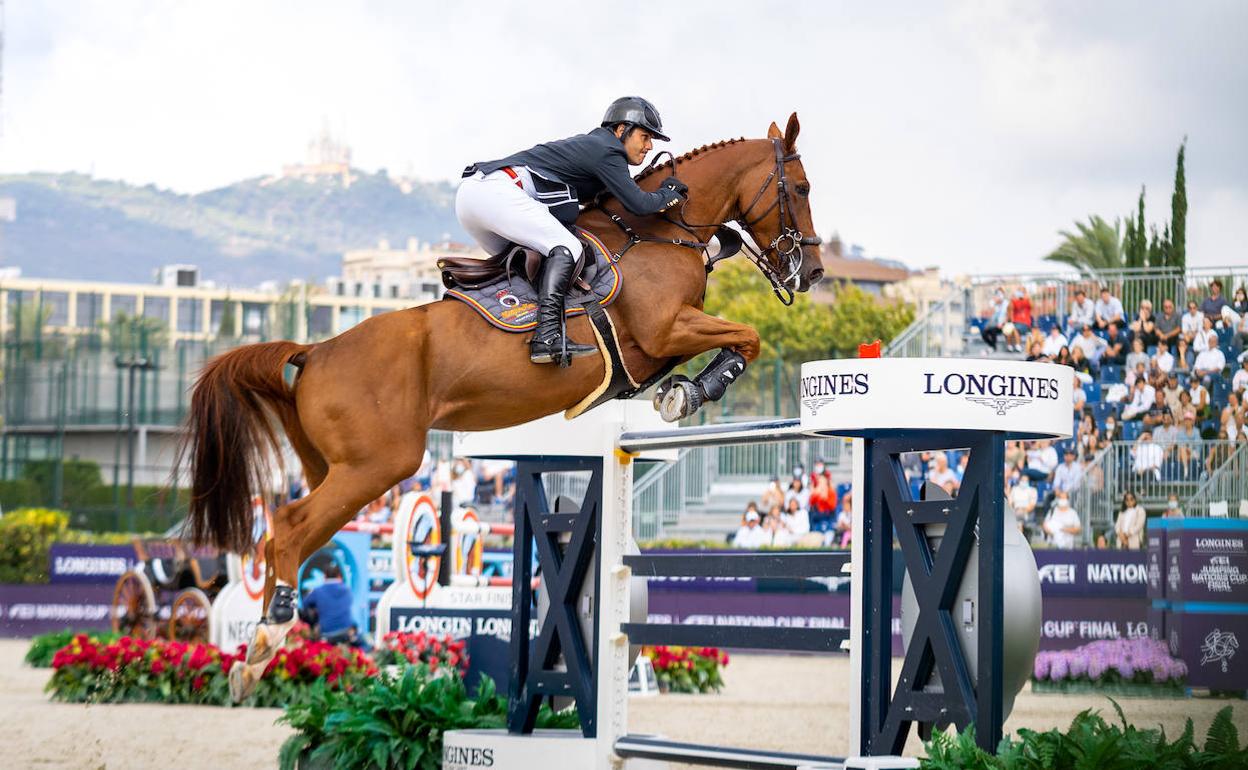 Ismael García, en acción.
