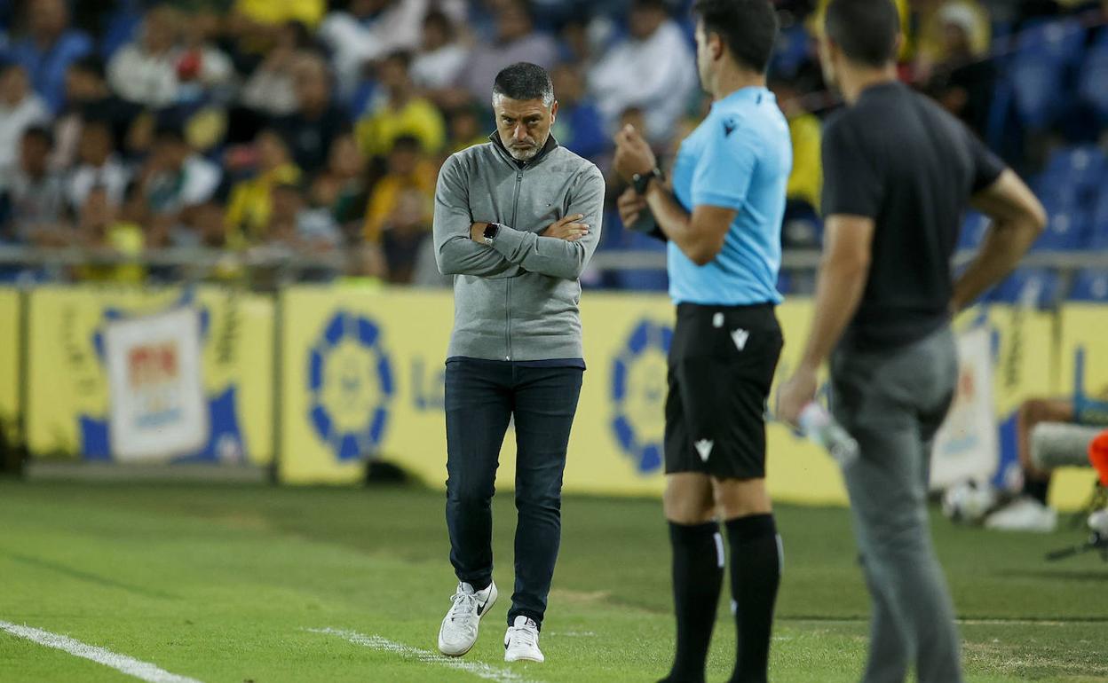 Pimienta, durante el encuentro. 