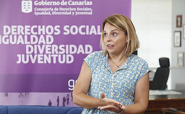 Noemí Santana, consejera de Derechos Sociales, Igualdad, Diversidad y Juventud del Gobierno de Canarias. 