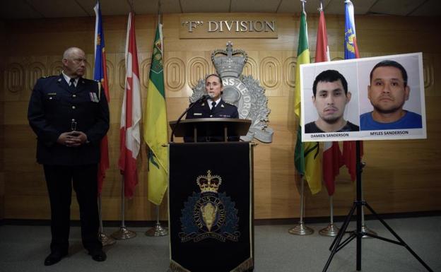 La Policía canadiense busca a los dos sospechosos de matar a puñaladas a diez personas