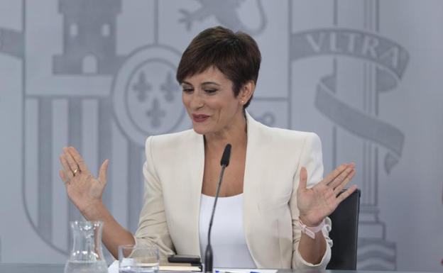 La ministra Portavoz y de Política Territorial, Isabel Rodríguez. /ep