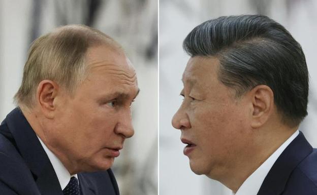 Putin y Xi Jinping no han querido posar juntos,. 