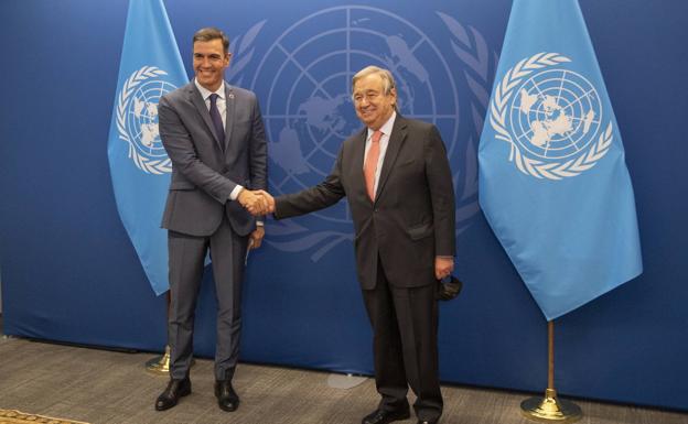Sánchez traslada a la ONU el compromiso de España por la crisis alimentaria 