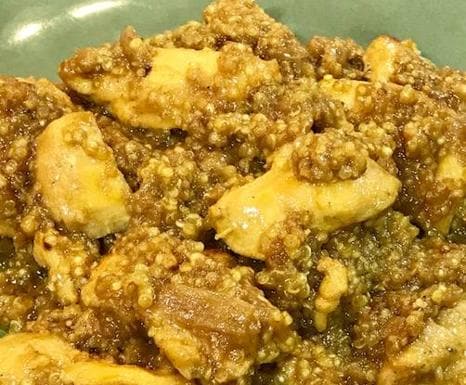 Pollo al curry con quinoa