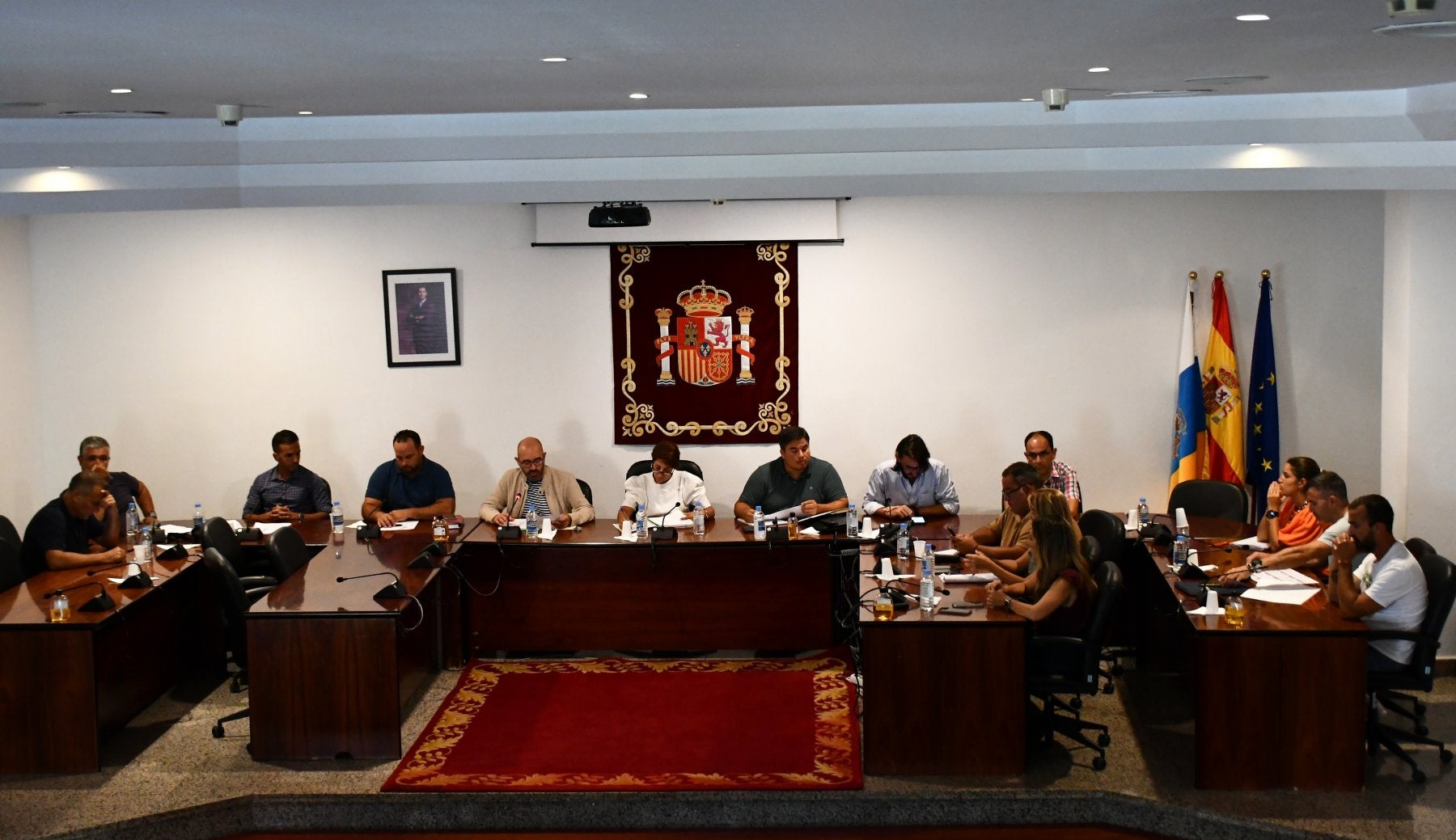 Pleno extraordinario y urgente celebrado este jueves en Mogán. 