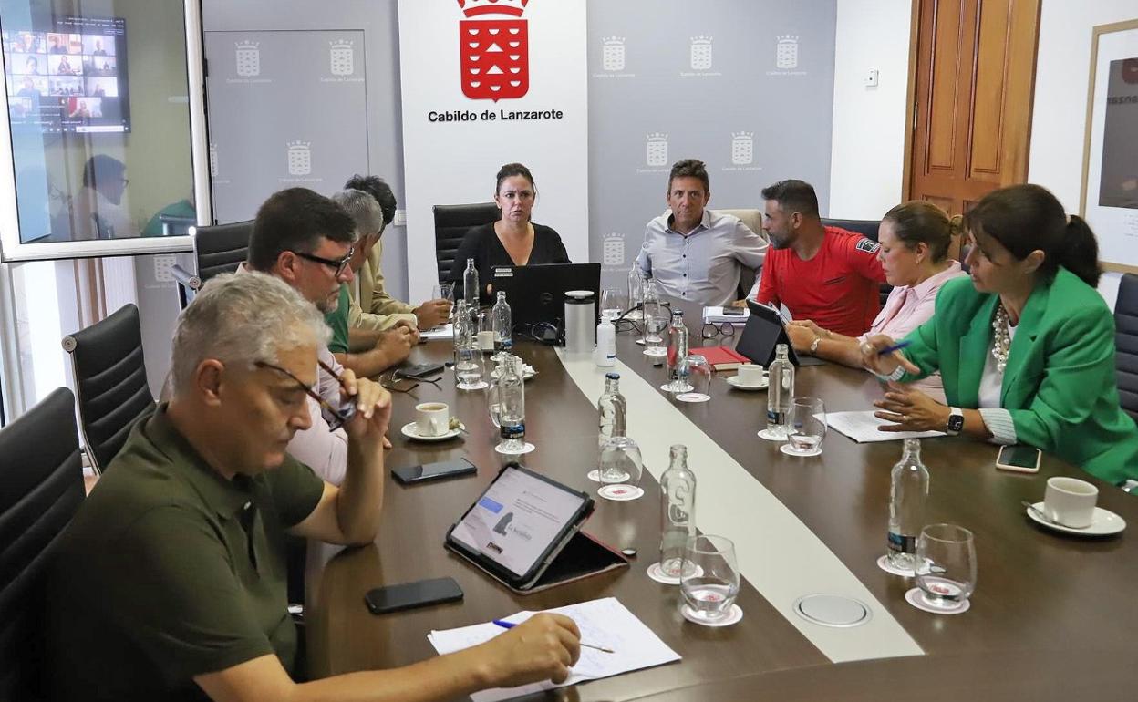 Encuentro de este viernes en el Cabildo de Lanzarote. 