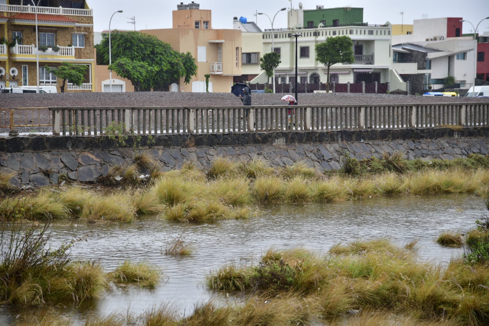 Fotos: Así descarga la lluvia en el sureste de Gran Canaria