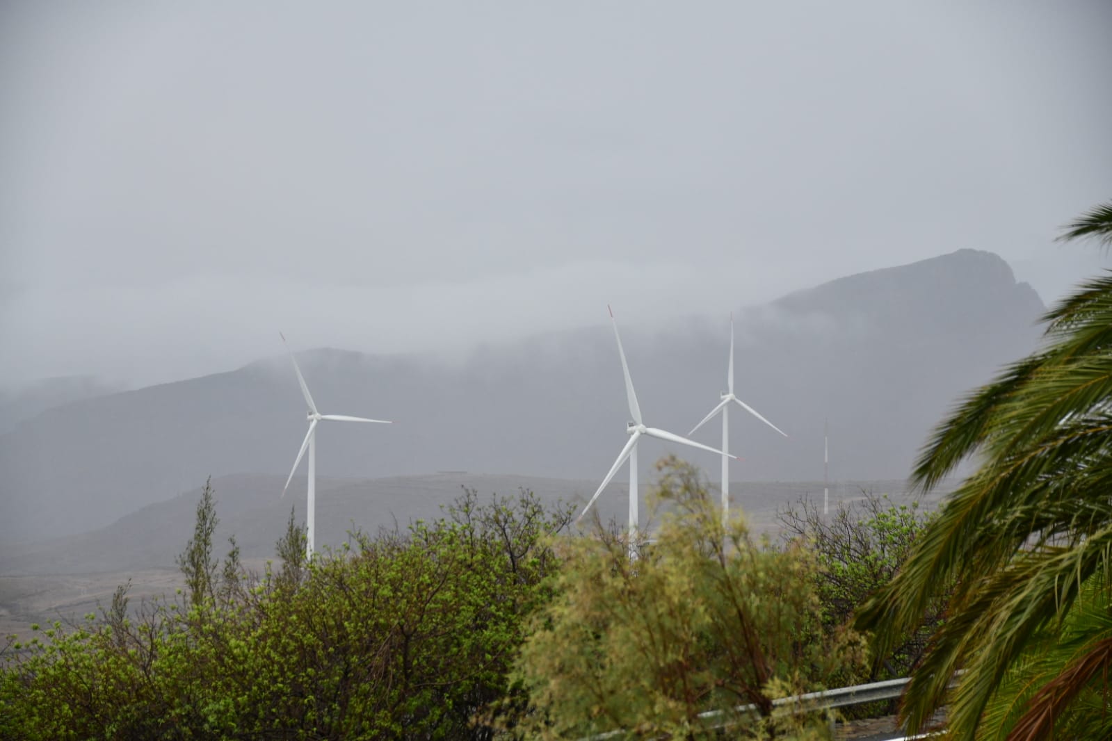 Fotos: Así descarga la lluvia en el sureste de Gran Canaria