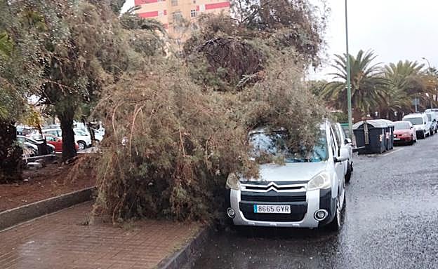 Imagen principal - La lluvia causa incidencias en todo el archipiélago