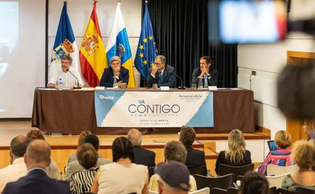 En la imagen, Alberto Di Lolli, Noelia García Leal, Antonio España y Mariano Hernández Zapata. 