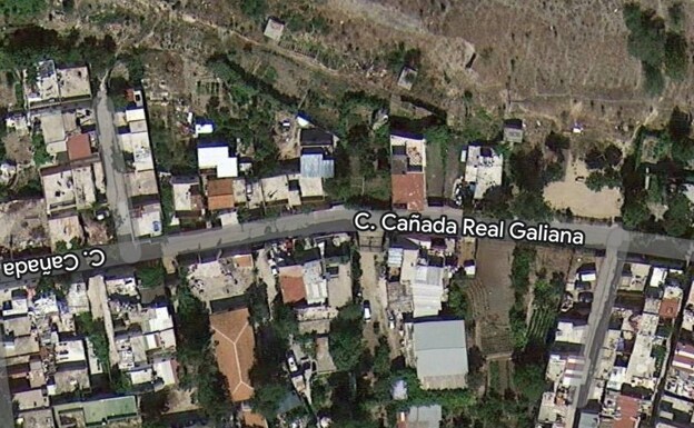 Vista de un trecho del sector 5 de la Cañada Real, desde Google Maps