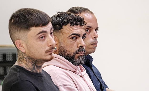 Imagen de los tres acusados. 