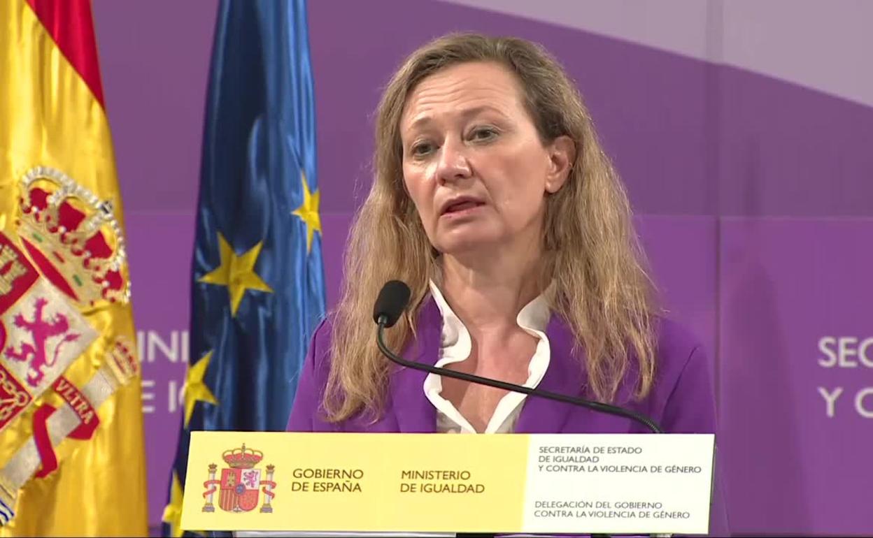 La delegada del Gobierno contra la Violencia de Género, Victoria Rosell, en una imagen de archivo. 