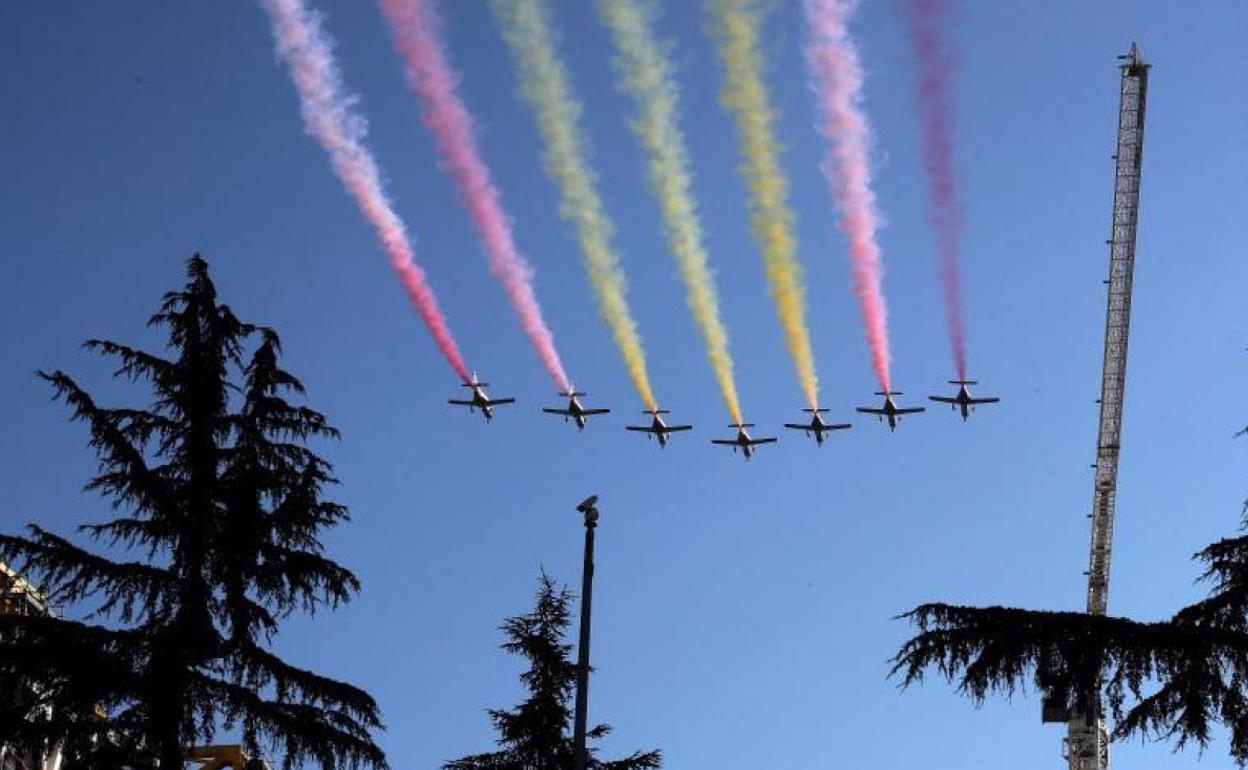 Foto de archivo del desfile militar del 2021 en Madrid. 
