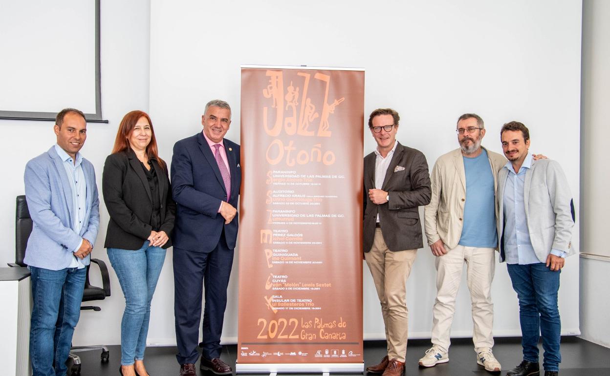 De izquierda a derecha, Óliver Curbelo, Cristina Roca, Lluís Serra, Tilman Kuttenkeuler, Gonzalo Ubani y Daniel Tapia