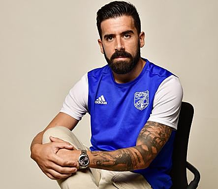 Adrián Hernández, durante la entrevista.