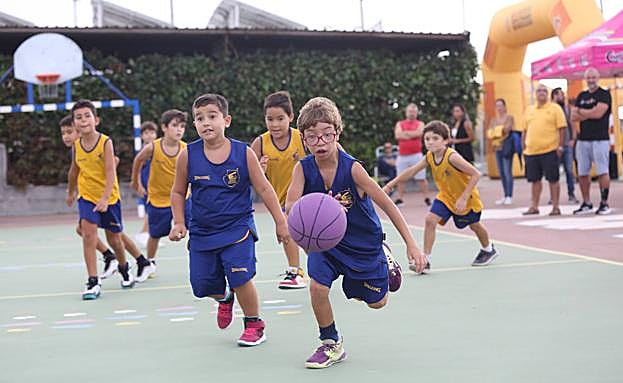 Imagen principal - Gran fiesta minibasket del Club Baloncesto Gran Canaria