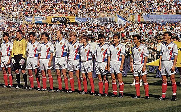La selección de Yugoslavia. 