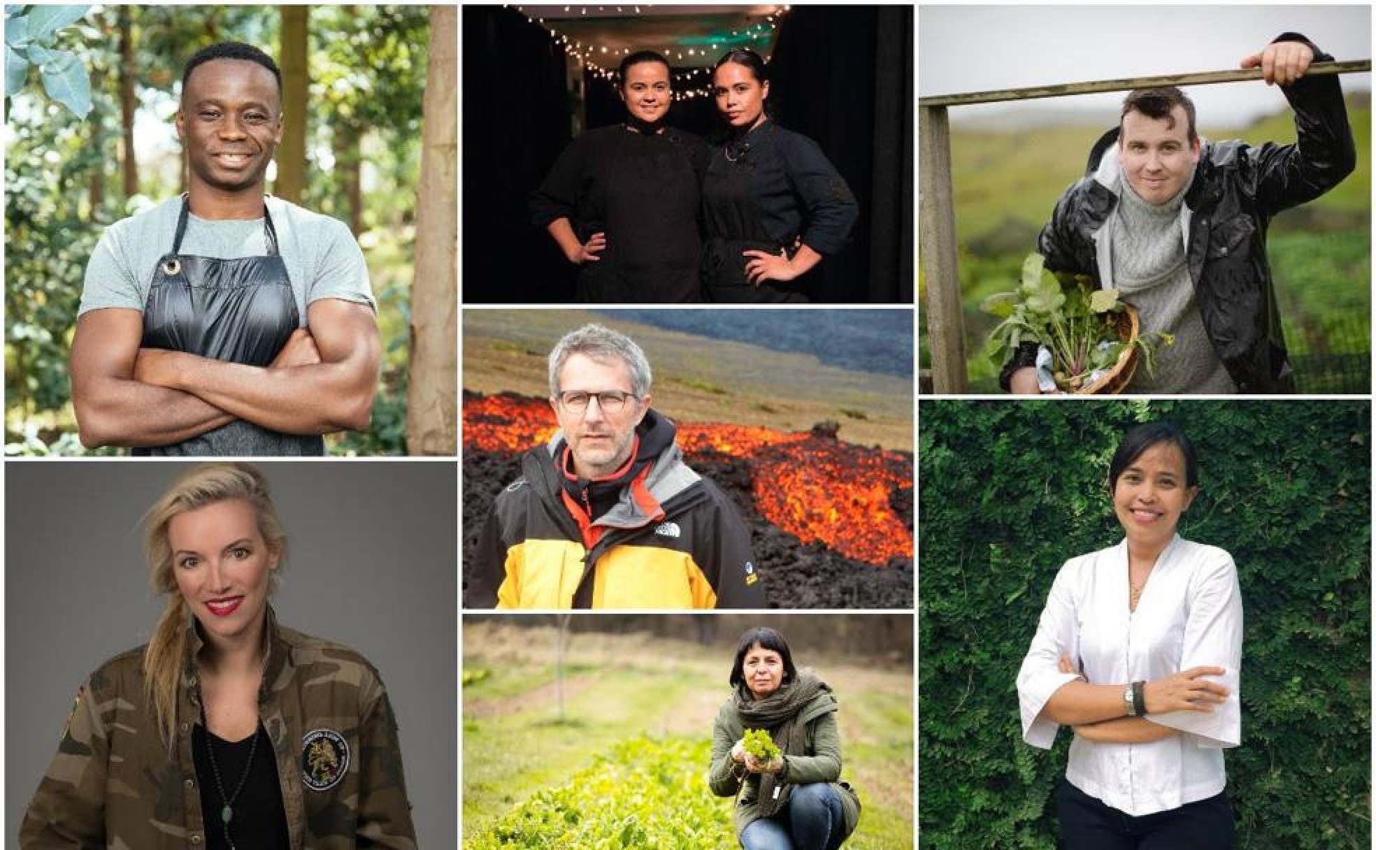 Dieuveil Malonga, Anne Fornier, Kārena y Kasey Bird, Sylvain Chermette, Fina Puigdevall, Gísli Matthías y Ketut Sri Gayatri. 