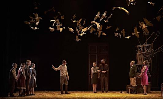 Una escena del montaje de 'Los santos inocentes'. 