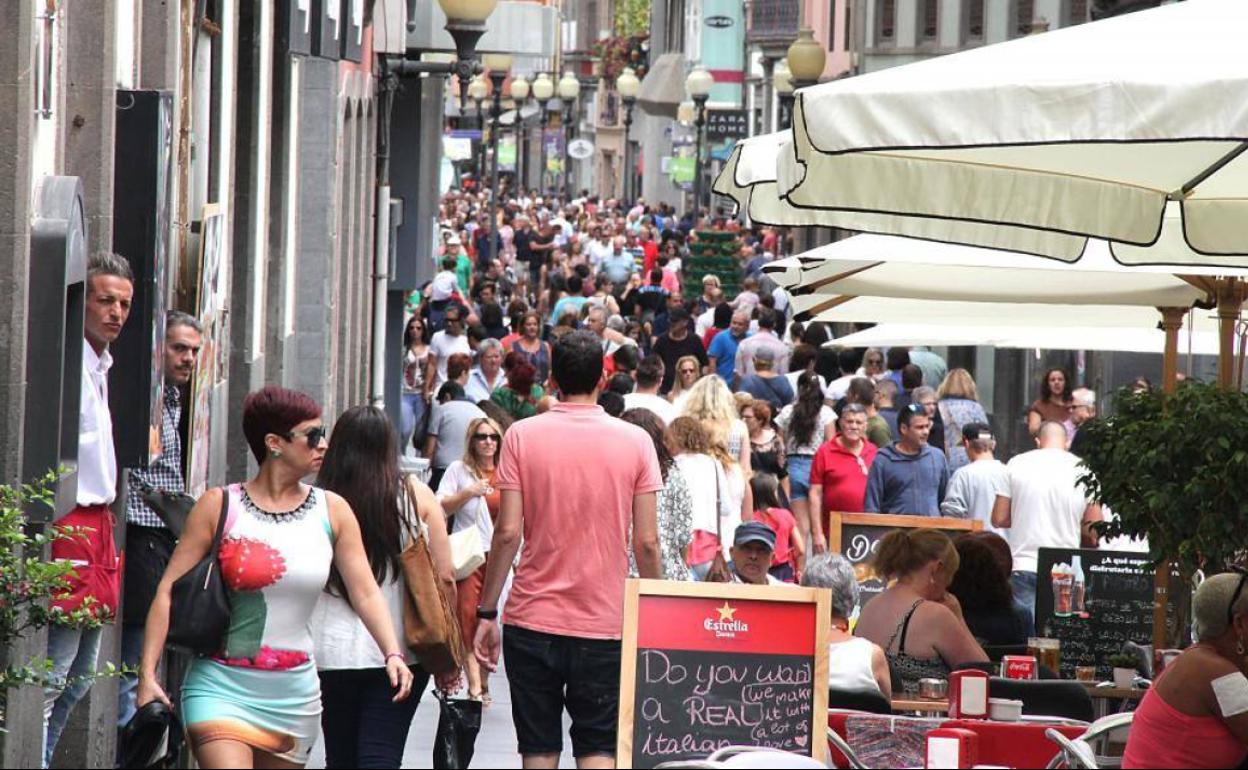Imagen de la calle Mayor Triana. 