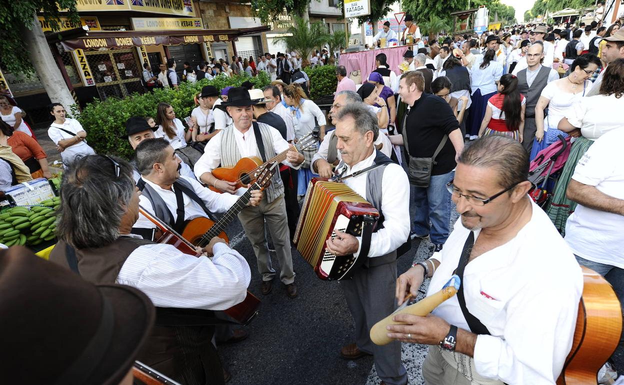 Imagen de archivo de las fiestas de San Rafael en Vecindario. 