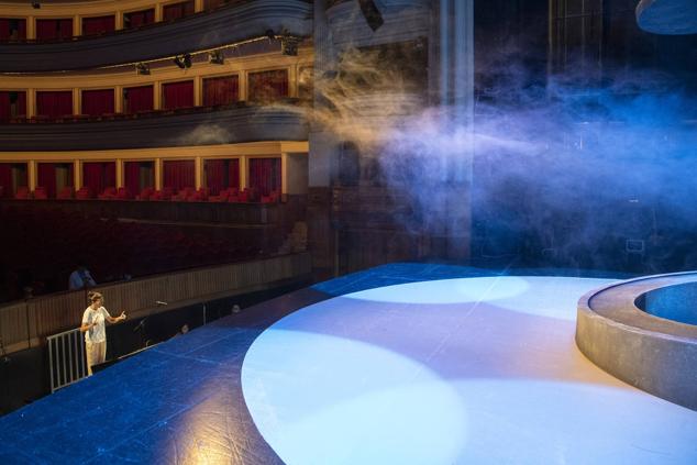 Fotos: La ópera de Orfeo y Eurídice ultima su puesta en escena
