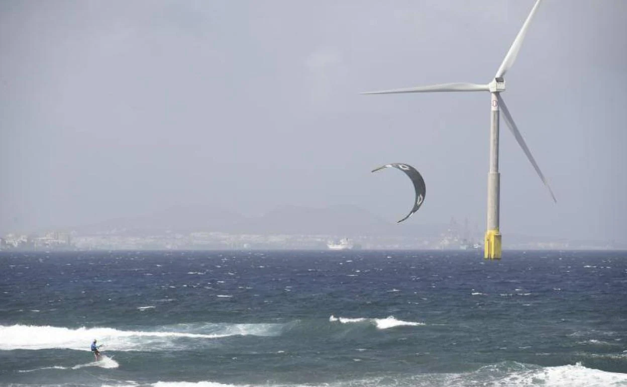 Imagen de un episodio de calima en Canarias. 