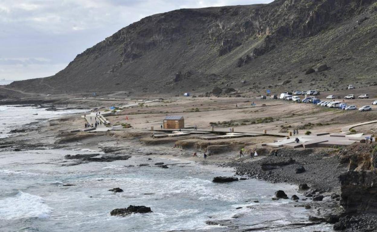 Imagen de archivo de la playa del Confital. 