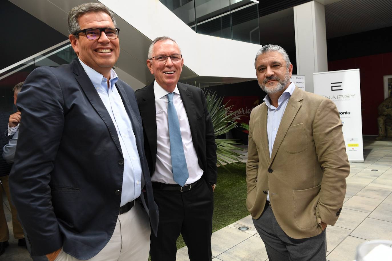 Fotos: Encuentro con el presidente de la Confederación Canaria de Empresarios, Pedro Ortega