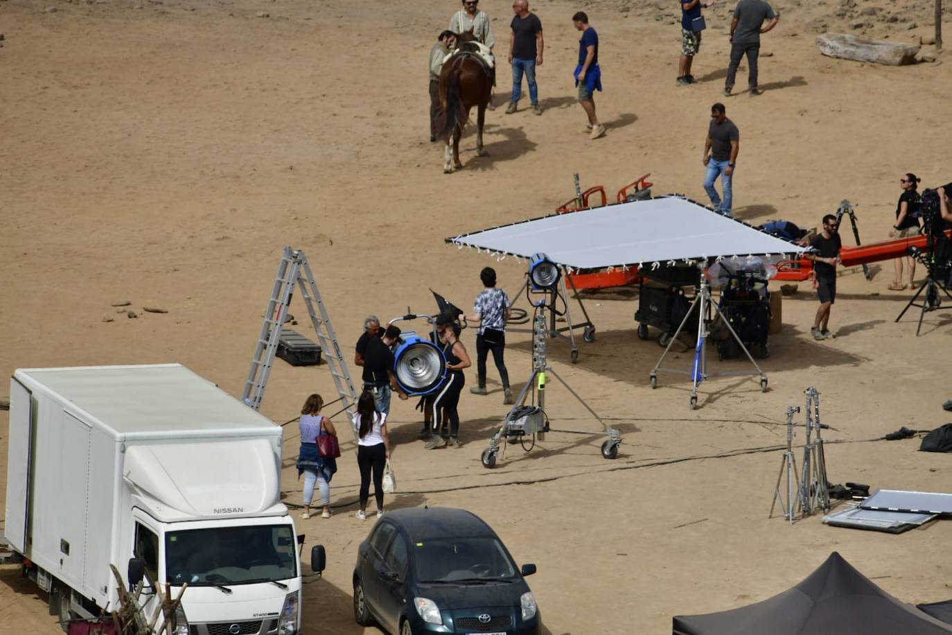 Fotos: Rodaje de la serie El Zorro en Arucas