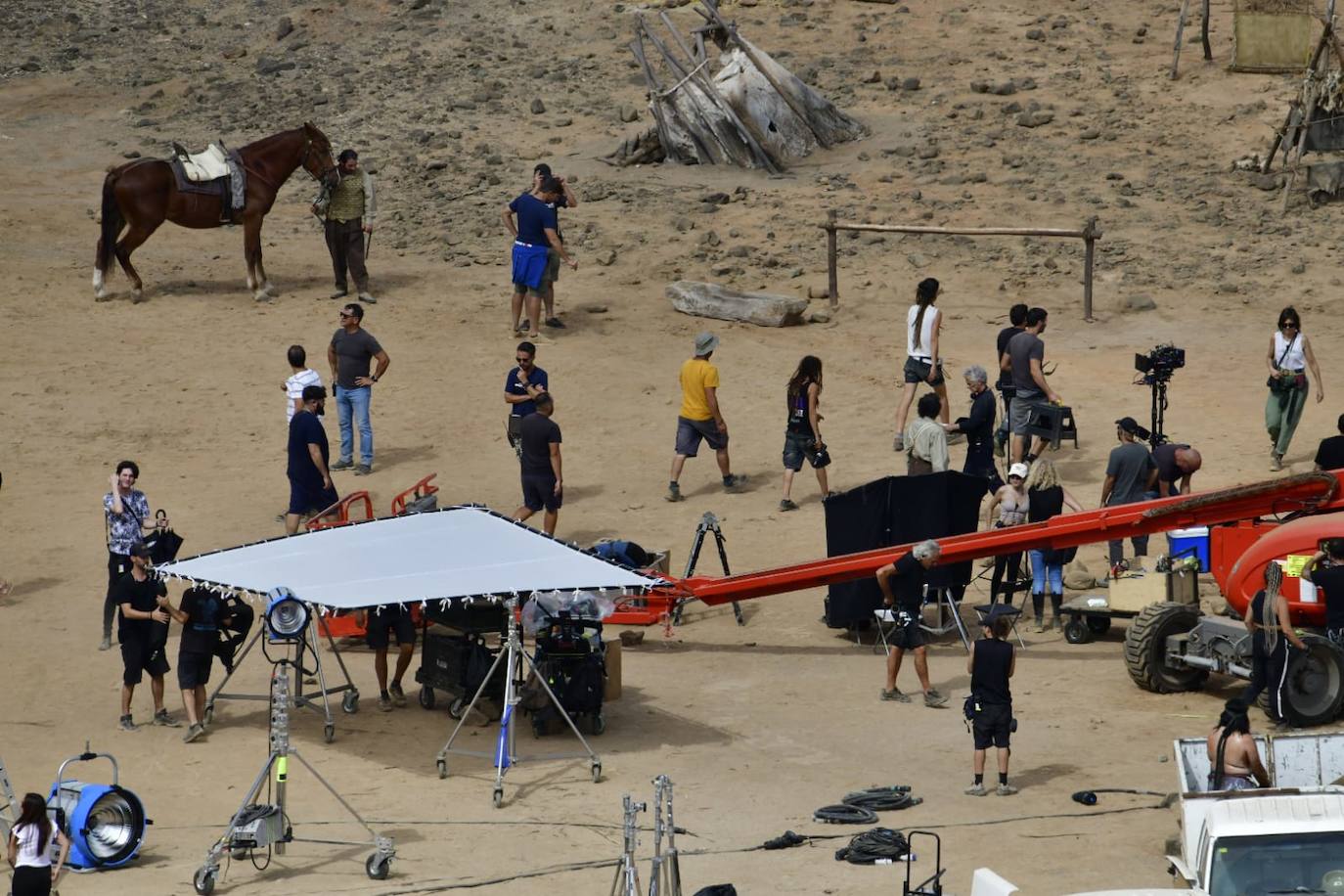 Fotos: Rodaje de la serie El Zorro en Arucas