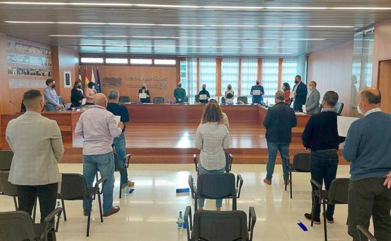 Foto de archivo de un pleno en el Ayuntamiento de Ingenio. 